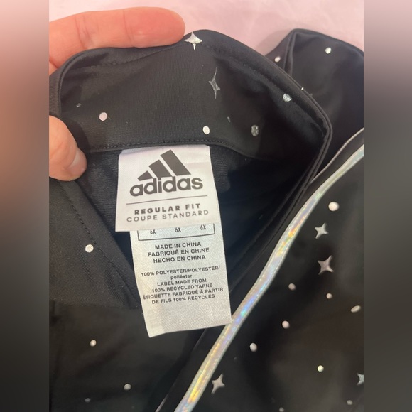 💥price drop for limited time 💥Girls Adidas Classic Tricot Jacket & Joggers Set - Picture 4 of 7